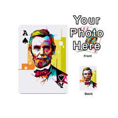 Ace Abraham Lincoln Playing Cards 54 (Mini)  from ArtsNow.com Front - SpadeA