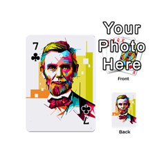 Abraham Lincoln Playing Cards 54 (Mini)  from ArtsNow.com Front - Club7