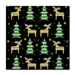 Decorative Xmas reindeer pattern Tile Coasters