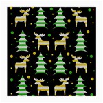Decorative Xmas reindeer pattern Medium Glasses Cloth