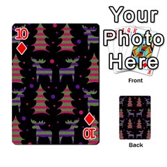 Reindeer magical pattern Playing Cards 54 Designs  from ArtsNow.com Front - Diamond10