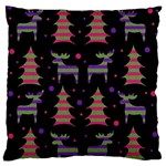 Reindeer magical pattern Standard Flano Cushion Case (One Side)