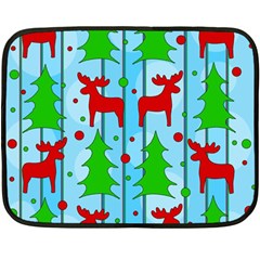 Xmas reindeer pattern 35 x27  Blanket Front