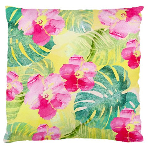 Tropical Dream Hibiscus Pattern Standard Flano Cushion Case (Two Sides) from ArtsNow.com Front