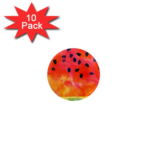 Abstract Watermelon 1  Mini Magnet (10 pack)  from ArtsNow.com Front
