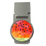 Abstract Watermelon Money Clips (Round) 