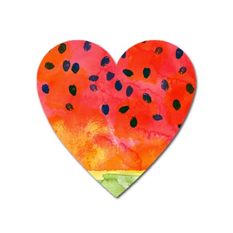 Abstract Watermelon Heart Magnet from ArtsNow.com Front