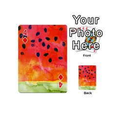 Abstract Watermelon Playing Cards 54 (Mini)  from ArtsNow.com Front - Diamond4