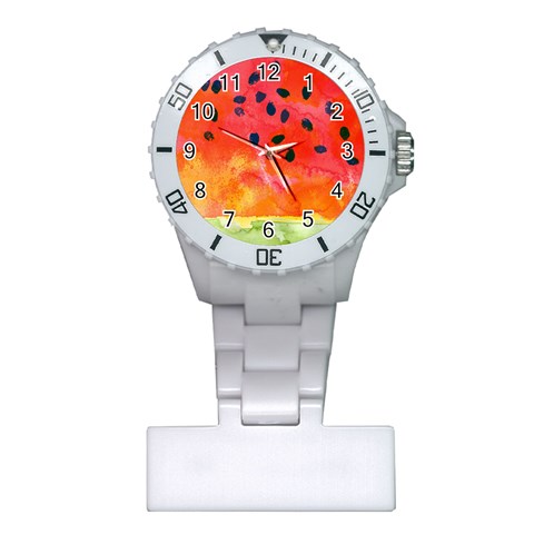 Abstract Watermelon Plastic Nurses Watch from ArtsNow.com Front