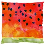 Abstract Watermelon Large Flano Cushion Case (One Side)