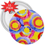 Blue And Pink Dream 3  Buttons (10 pack) 