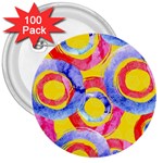 Blue And Pink Dream 3  Buttons (100 pack) 