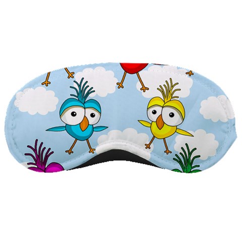 Cute colorful birds  Sleeping Masks from ArtsNow.com Front