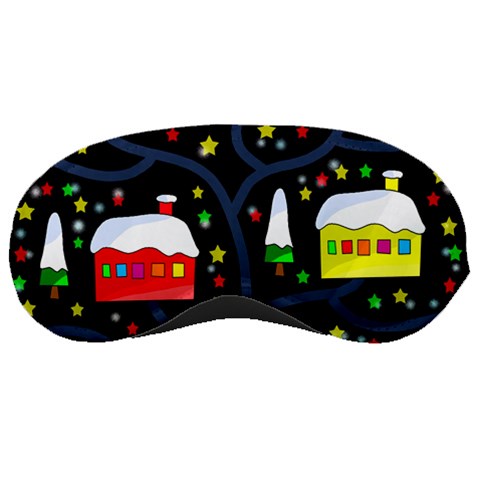 Winter magical night Sleeping Masks from ArtsNow.com Front