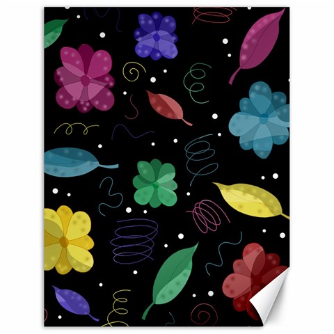 Colorful floral design Canvas 18  x 24   from ArtsNow.com 17.8 x23.08  Canvas - 1