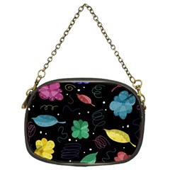 Colorful floral design Chain Purses (Two Sides)  from ArtsNow.com Front