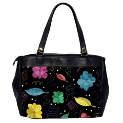 Colorful floral design Office Handbags (2 Sides)  from ArtsNow.com Back