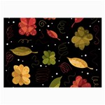 Autumn flowers  Large Glasses Cloth