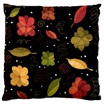 Autumn flowers  Standard Flano Cushion Case (One Side)