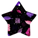 Purple and pink flowers  Ornament (Star) 