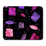 Purple and pink flowers  Large Mousepads