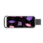 Purple and pink flowers  Portable USB Flash (Two Sides)