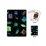 Blue and green flowers  Playing Cards (Mini) 