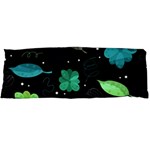 Blue and green flowers  Body Pillow Case Dakimakura (Two Sides)