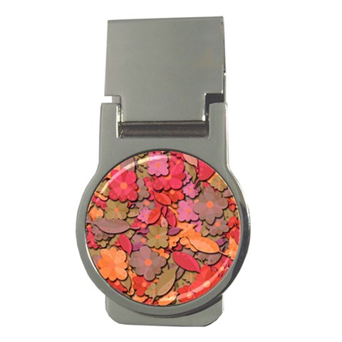 Beautiful floral design Money Clips (Round)  from ArtsNow.com Front