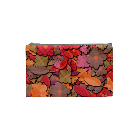 Beautiful floral design Cosmetic Bag (Small)  from ArtsNow.com Front
