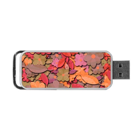 Beautiful floral design Portable USB Flash (One Side) from ArtsNow.com Front