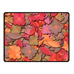 Beautiful floral design Double Sided Fleece Blanket (Small)  from ArtsNow.com 45 x34  Blanket Back
