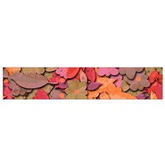 Beautiful floral design Flano Scarf (Small) from ArtsNow.com Front