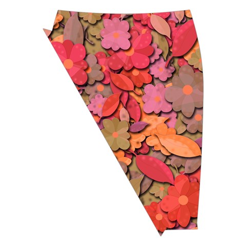 Beautiful floral design Midi Wrap Pencil Skirt from ArtsNow.com Front Left