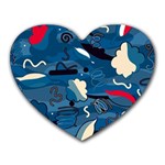 Ocean Heart Mousepads