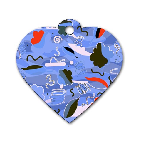 Sea Dog Tag Heart (Two Sides) from ArtsNow.com Front