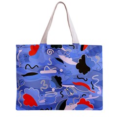 Sea Zipper Mini Tote Bag from ArtsNow.com Back