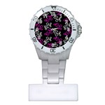 Elegance - Magenta  Plastic Nurses Watch