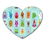 Animals Monster Music Heart Mousepads