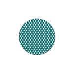 Circular Pattern Blue White Golf Ball Marker (4 pack)