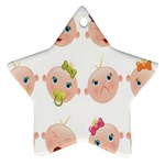 Cute Baby Picture Ornament (Star) 