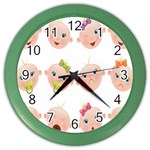 Cute Baby Picture Color Wall Clocks