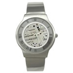 Coffe Cup Stainless Steel Watch