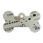 Coffe Cup Dog Tag Bone (One Side)