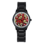 Dragon Stainless Steel Round Watch