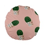 Flower Pot Standard 15  Premium Round Cushions