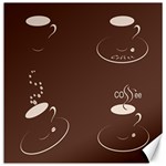 Four Coffee Cups Canvas 12  x 12  