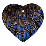 Feathers Peacock Light Ornament (Heart) 