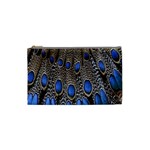 Feathers Peacock Light Cosmetic Bag (Small) 