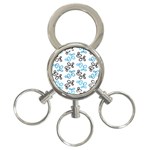 Blue elegance  3-Ring Key Chains